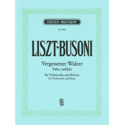VERGESSENER WALZER : FUER VIOLON- - Ferruccio Busoni