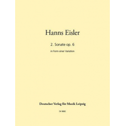 ZWEITE SONATE FUER KLAVIER : - Hanns Eisler