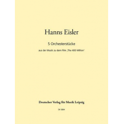 INSTRUMENTALMUSIK : 5 ORCHESTER- - Hanns Eisler