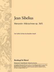 Marssnön  Märzschnee op. 36/5 - Jean Sibelius