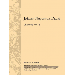 Chaconne Werk 71 - Johann Nepomuk David