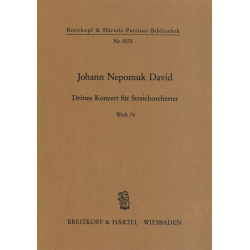 Konzert Nr. 3 Werk 74 - Johann Nepomuk David