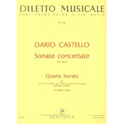 Quarta sonata : für Violine (Blockflöte), - Dario Castello