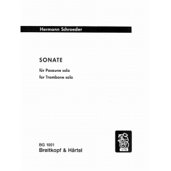Sonate für Posaune solo -Hermann Schroeder
