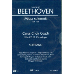 Missa solemnis op.123 - Chorstimme Sopran - - Ludwig van Beethoven