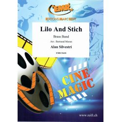 Lilo And Stich  I'm Lost / You Can Never Belong / Stich To The Rescue -Alan Silvestri / Arr.Karel Chudy