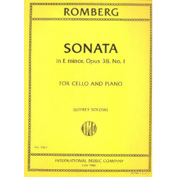 Sonata in e minor op.38,1 : - Bernhard Romberg