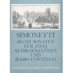 6 Sonaten op.2 Band 1 (Nr.1-3) - - Giovanni Paolo Simonetti