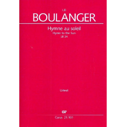 Hymne au soleil LB24 - - Lili Boulanger