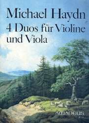 4 Duos - für Violine und Viola - Johann Michael Haydn