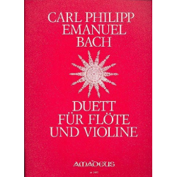 Duett G-Dur - für Flöte und Violine - Carl Philipp Emanuel Bach