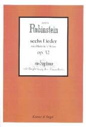 6 Lieder (Heinrich Heine) op.32 für Singstimme und Klavier - Anton Rubinstein