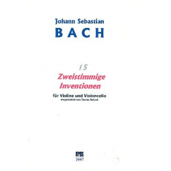 15 zweistimmige Inventionen - für Violine - Johann Sebastian Bach