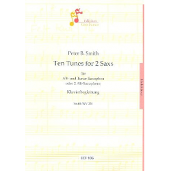 10 tunes for 2 saxophones : Klavierbegleitung - Peter Bernard Smith