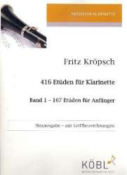 167 Etüden für Anfänger : für Klarinette - Fritz Kröpsch