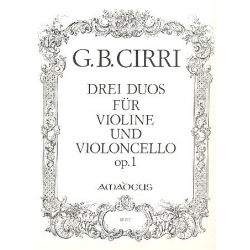 3 Duos op.1 - für Violine - Giovanni Battista Cirri