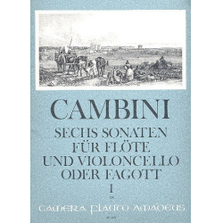 6 Sonaten Band 1 (Nr.1-3) - für - Giuseppe Maria Gioaccino Cambini