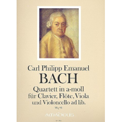 Quartett a-Moll Wq93 - für Klavier, - Carl Philipp Emanuel Bach