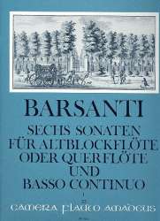 6 Sonaten op.1 Band 1 (Nr.1-3) - - Francesco Barsanti