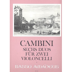 6 Duos op.49 - für 2 Violoncelli - Giuseppe Maria Gioaccino Cambini