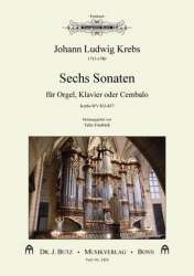 6 Sonaten KrebsWV832-837 : für Orgel -Johann Ludwig Krebs