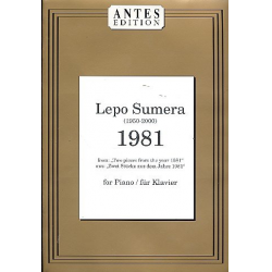 1981 - für Klavier - Lepo Sumera