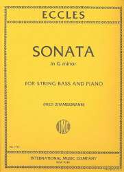 Sonata g minor for double bass and piano - Henry Eccles