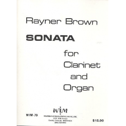 Sonata : for clarinet and organ - Rayner Brown