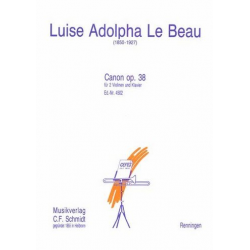 Canon op.38 : für 2 Violinen und Klavier - Louise Adolpha Le Beau