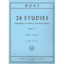 24 Studies op.37 : for viola - Jacob Dont