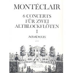 6 Concerts - für 2 Altblockflöten - Michel Pinolet de Montéclair
