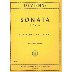 Sonata D major : for flute and piano - Francois Devienne