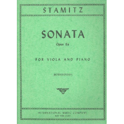 STAMITZ - SONATA E min Op6a Vla Pft - Johann Stamitz