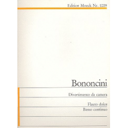 Divertimento da camera : für - Giovanni Bononcini