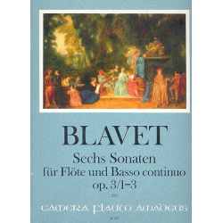 6 Sonaten - für Flöte und Bc - Michel Blavet