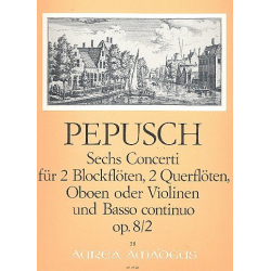 Concerto op.8,2 - für 2 Blockflöten - Johann Christoph Pepusch