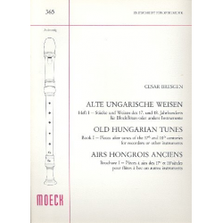 Alte ungarische Weisen Band 1 : - Cesar Bresgen