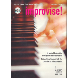 Improvise (+CD) : für Klavier (en/dt) - Christoph Reuter