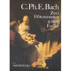 2 Sonaten - für Flöte und obligates - Carl Philipp Emanuel Bach