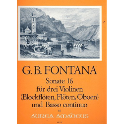 Sonate Nr.16 - für 3 Violinen und Bc - Giovanni Battista Fontana
