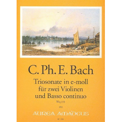Sonate e-Moll Wq155 - für 2 Violinen und Bc - Carl Philipp Emanuel Bach