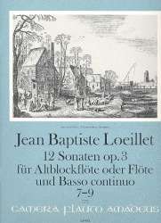 12 Sonaten op.3 Band 3 - für - Jean Baptiste Loeillet de Gant