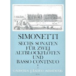 6 Sonaten op.2 Band 2 - Giovanni Paolo Simonetti