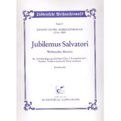 Albrechtsberger, Johann Georg : Jubilemus Salvatori - Johann Georg Albrechtsberger