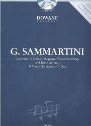 Konzert F-Dur für Sopranblockflöte, -Giuseppe Sammartini