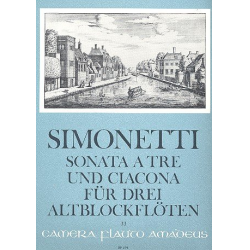 Sonata à tre und Ciaccona op.8 - - Giovanni Paolo Simonetti
