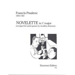 Novelette C major : for wind quintet -Francis Poulenc