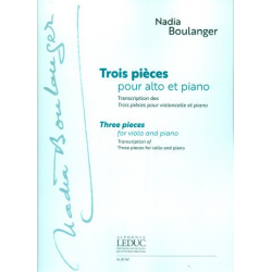 3 pièces : - Nadia Juliette Boulanger