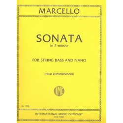 Sonata e minor : for double bass - Benedetto Marcello