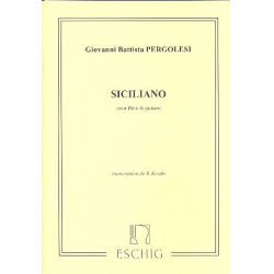 Siciliano : für Oboe (Flöte) -Giovanni Battista Pergolesi